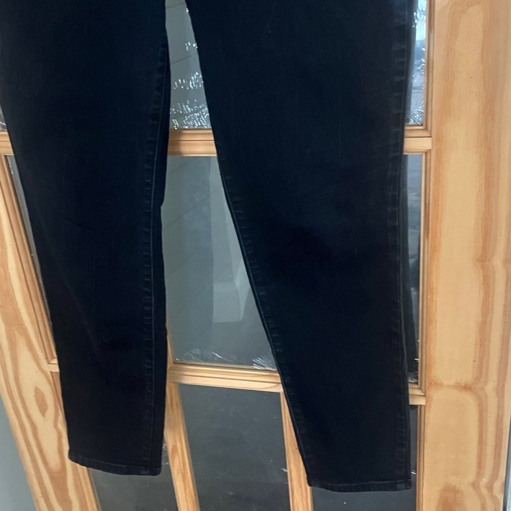 Talbots High Waist Jegging Ankle Black Jeans Stretch Womens Sz 12 Classic Comfy - Picture 4 of 9